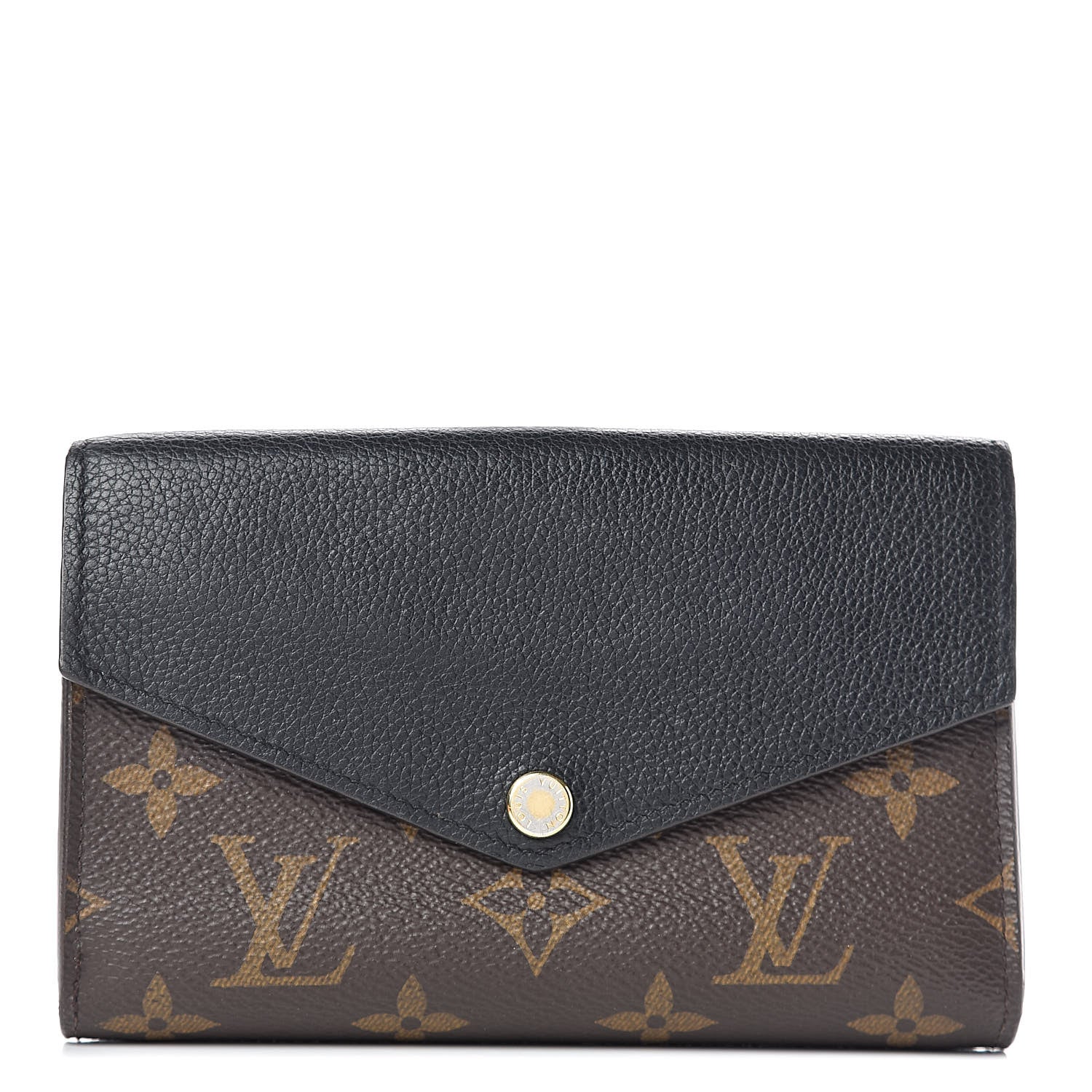 Louis Vuitton Monogram Pallas Compact Wallet Black 1 of 9