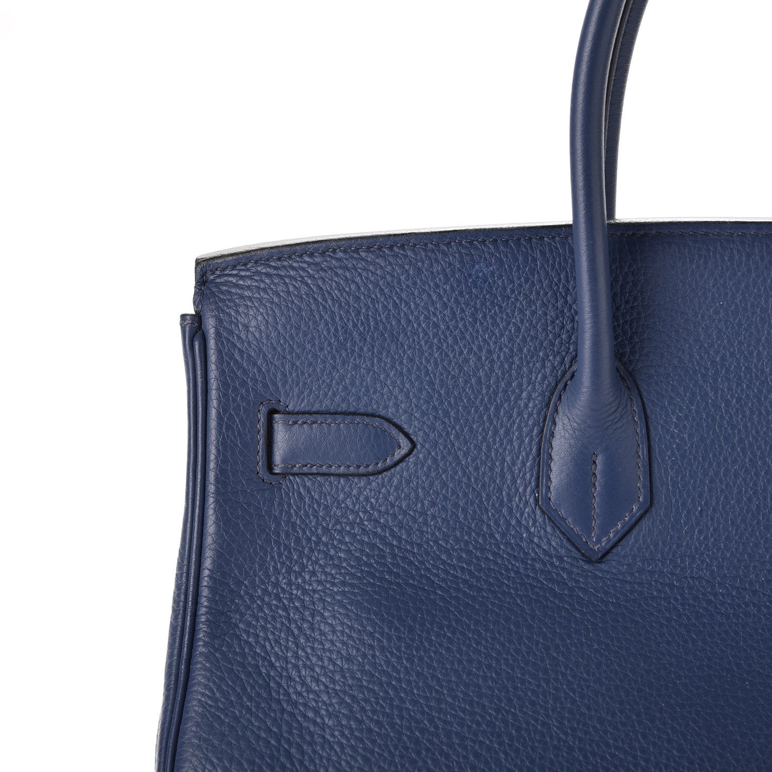 Hermes Taurillon Clemence Birkin 35 Bleu Brighton 11 of 34