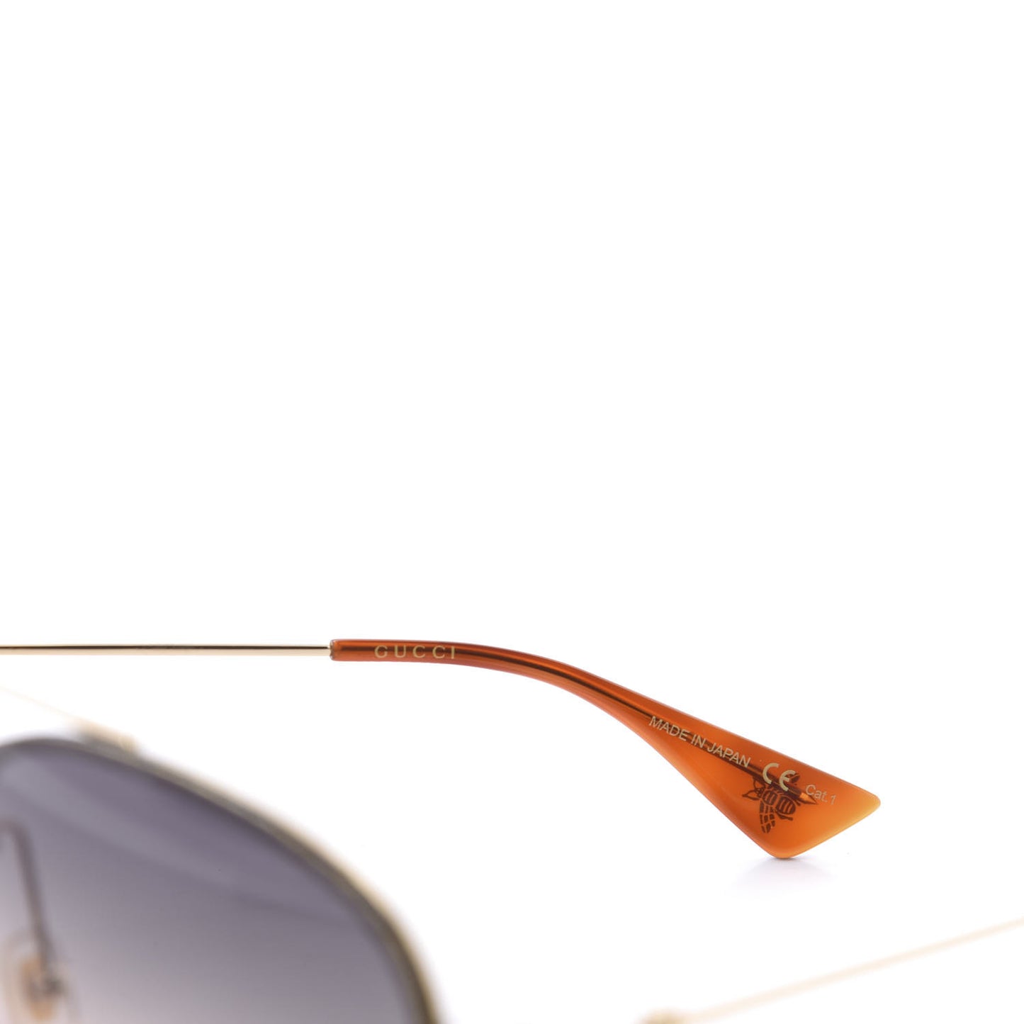 Metal Glitter Aviator Sunglasses G0227S Gold