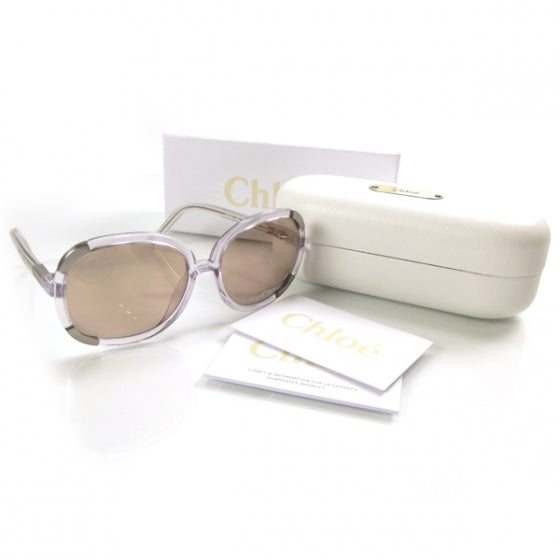 Chloe Myrte Oversized Sunglasses 2119 Clear 4 of 7