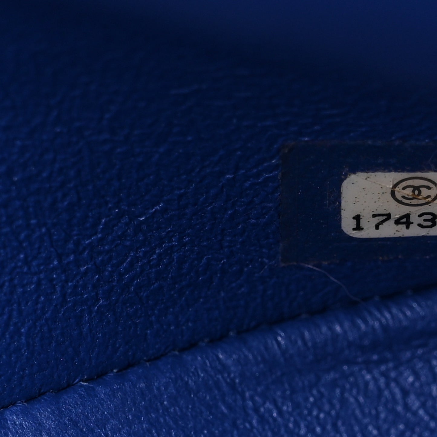Patent Quilted Jumbo Double Flap Blue