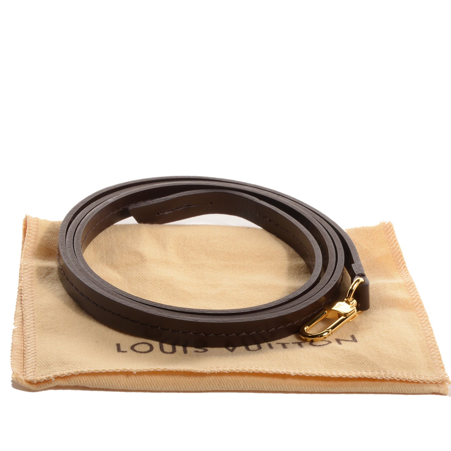 Louis Vuitton Calfskin 12mm Favorite Long Strap Brown 5 of 5