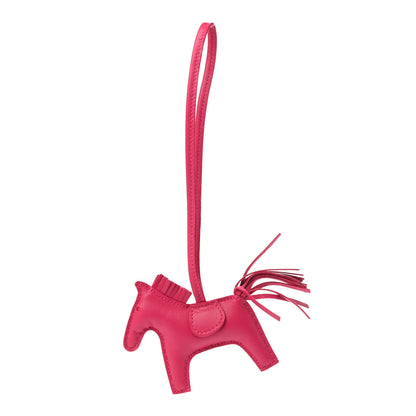 Hermes Milo Lambskin Grigri Rodeo Horse Bag Charm PM Rose Mexico 1 of 5