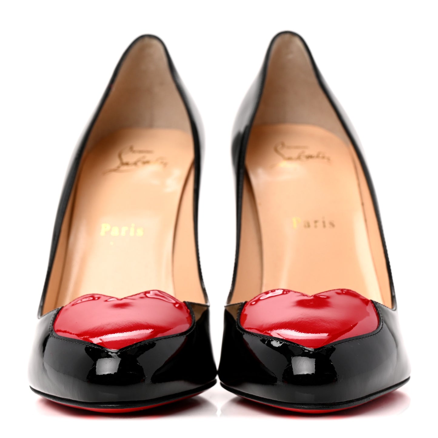 Patent Doracora 100 Pumps 39.5 Black Red