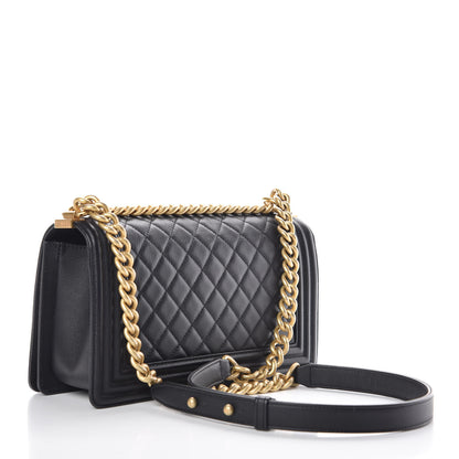 Chanel Caviar Quilted Medium Boy Flap Black 3 of 10