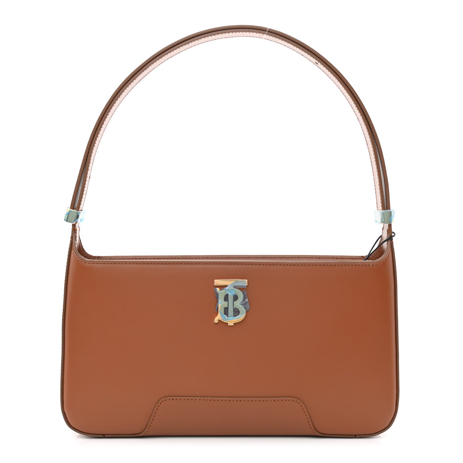 Burberry Smooth Calfskin TB Shoulder Bag Warm Tan 1 of 9