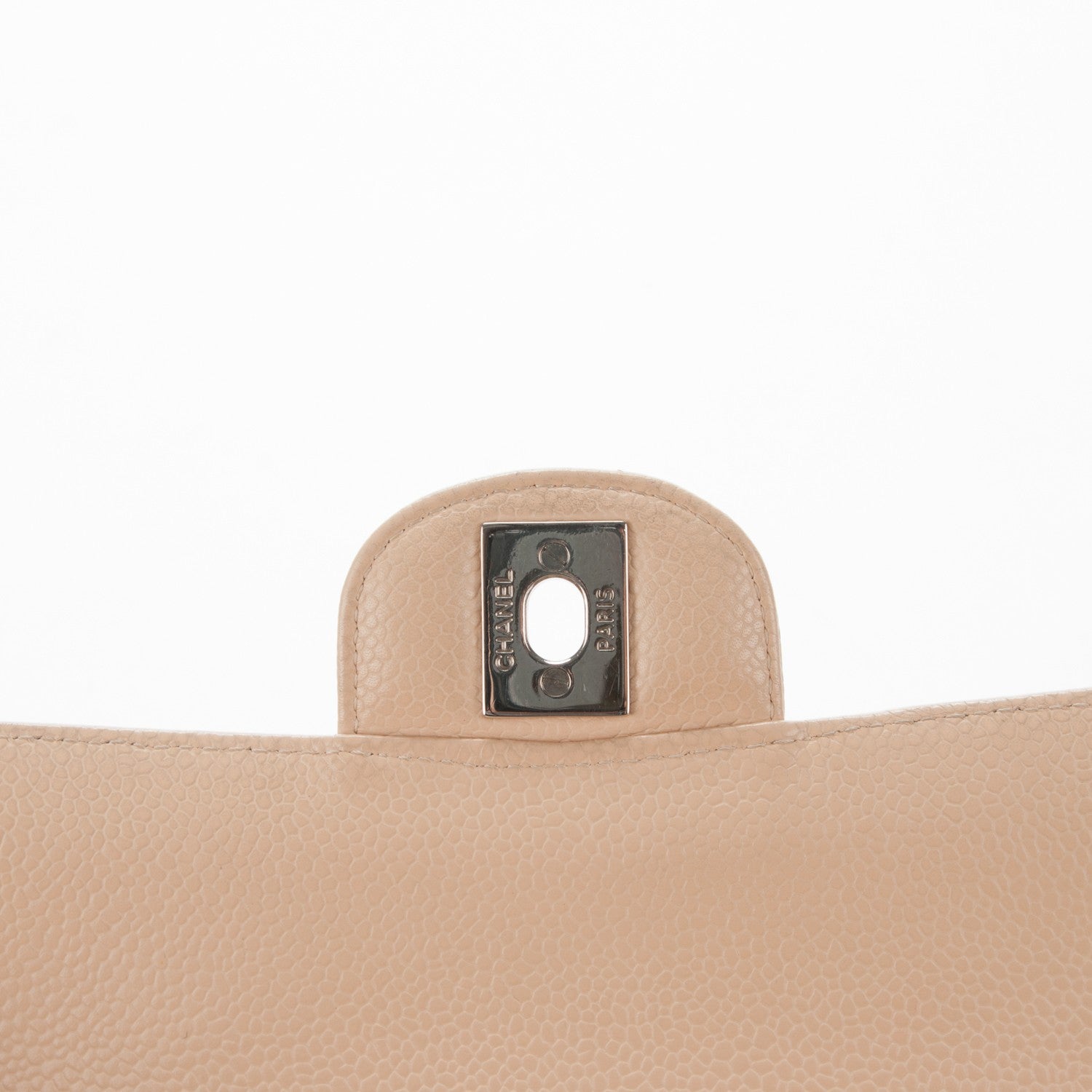 Chanel Caviar Quilted Medium Double Flap Beige Clair 13 of 13