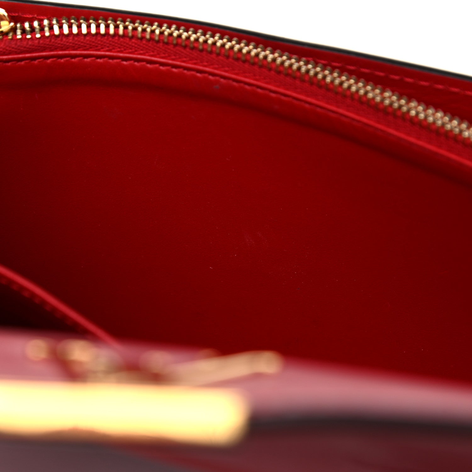 Louis Vuitton Patent Louise Clutch Cherry 9 of 15