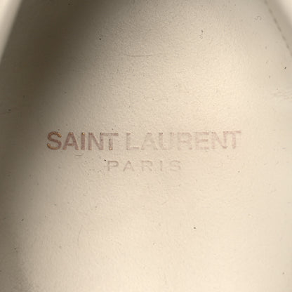 Saint Laurent Distressed Canvas Court Classic Sneakers 42 Panna 8 of 10