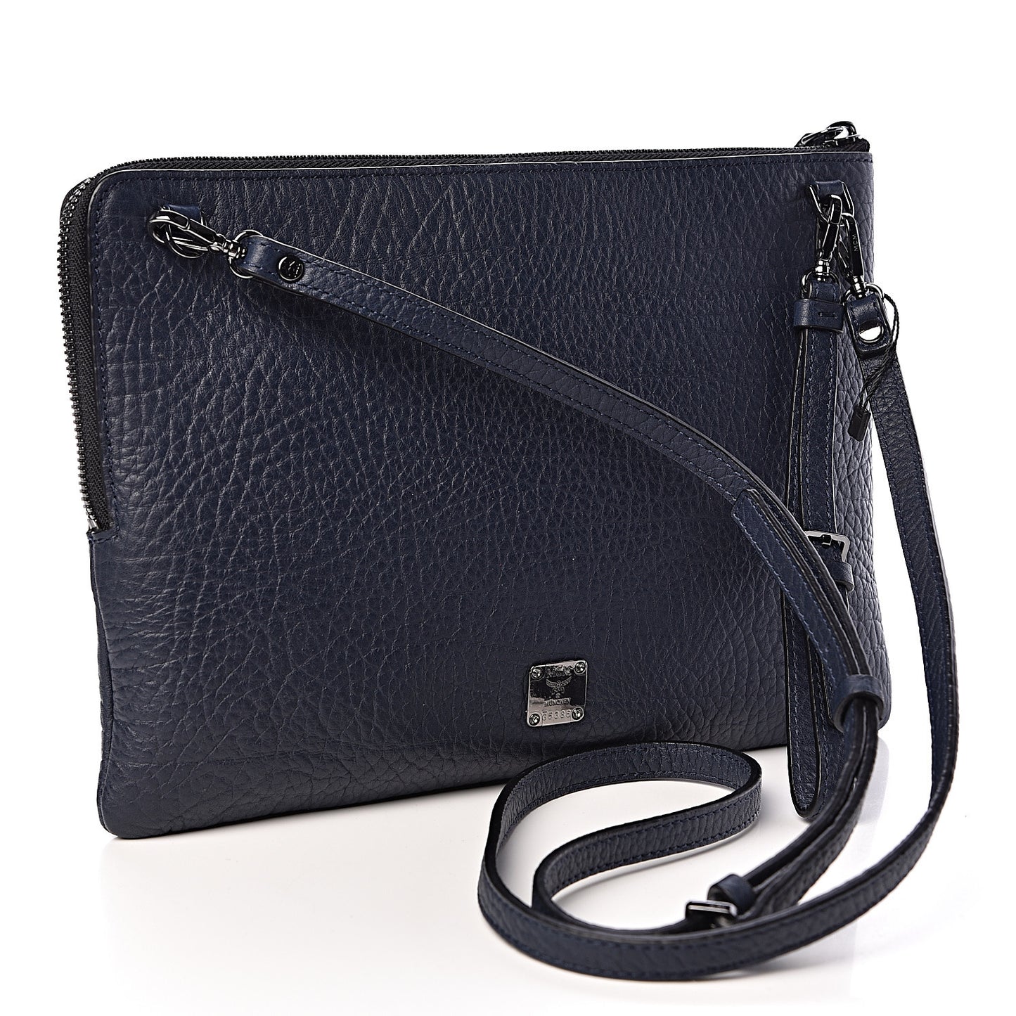 Calfskin Studded Medium Crossbody Blue