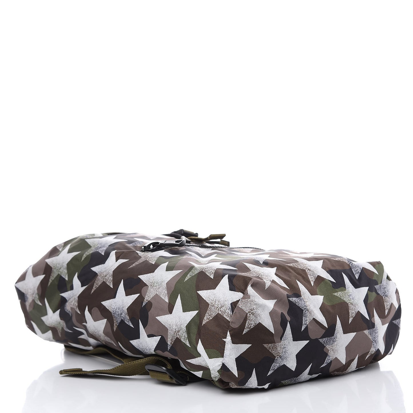 Nylon Camustars Drawstring Backpack Army Green White