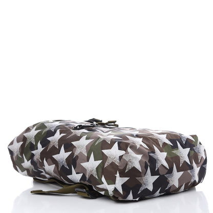 Valentino Garavani Nylon Camustars Drawstring Backpack Army Green White 4 of 9