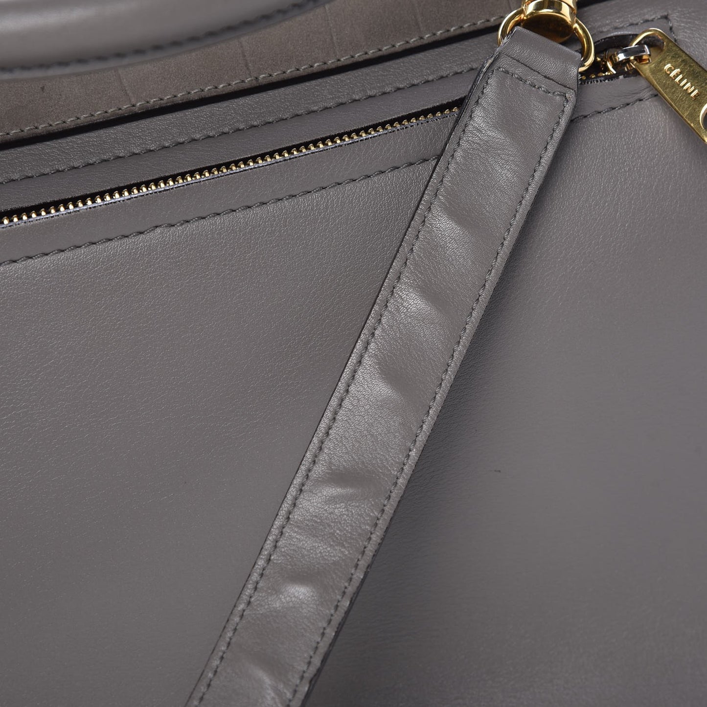 Crocodile Embossed Nubuck Medium Trapeze Grey