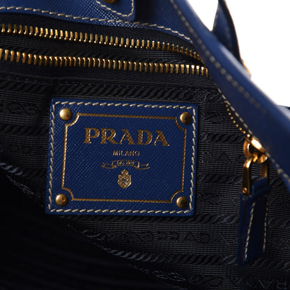 Prada Tessuto Nylon Saffiano Crossbody Tote Bleuette 6 of 14