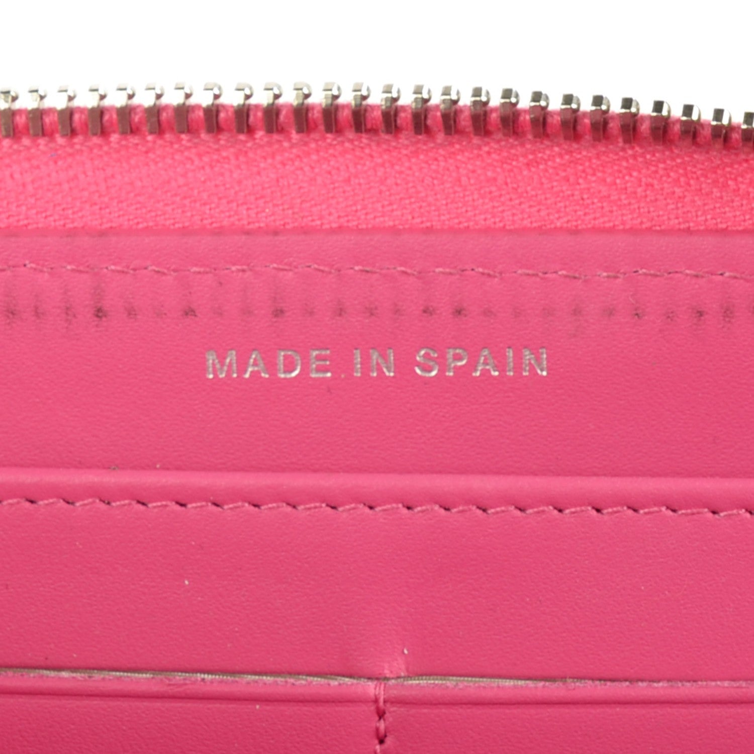 Chanel Caviar Quilted Large Gusset Zip Around Wallet Pink 7 of 8