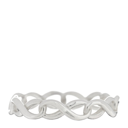 Tiffany Sterling Silver Narrow Infinity Band Ring 54 7 3 of 4