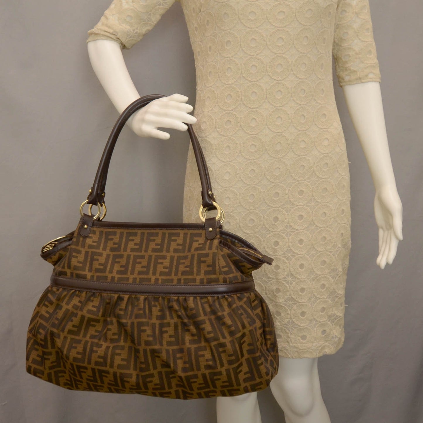 Zucca Large Chef Shopper Tote Tobacco