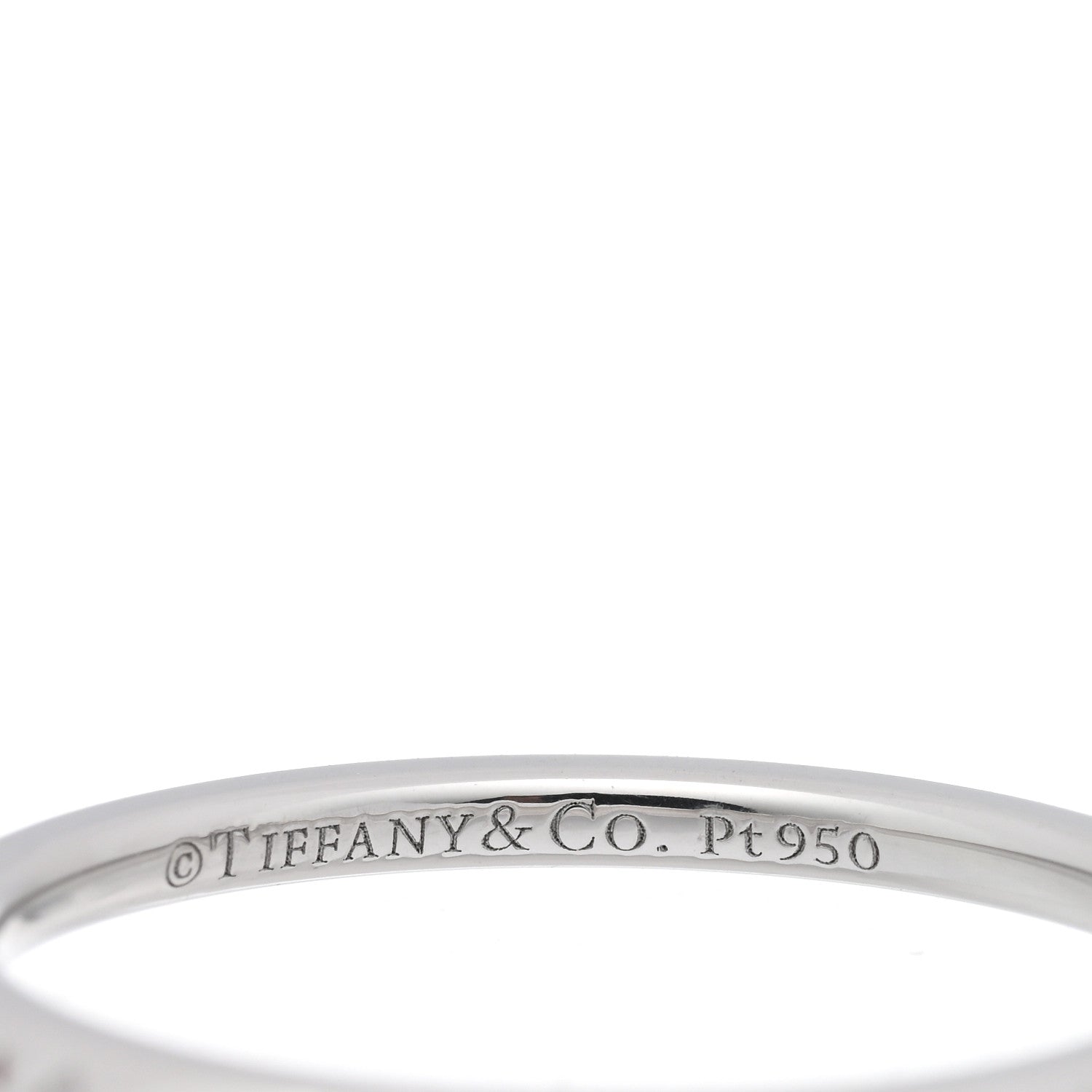 Tiffany Platinum 1.5mm True Band Ring 53 6.5 4 of 4