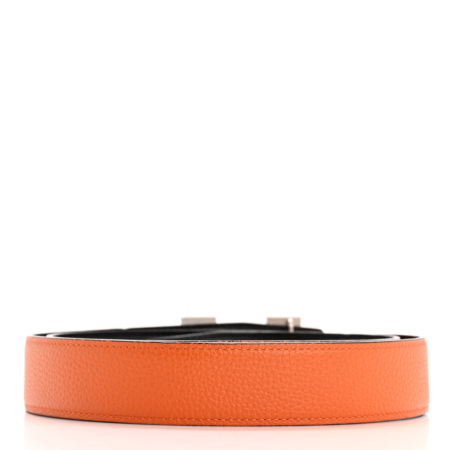 Hermes Box Togo 32mm H Belt 90 36 Black Orange 1679448 – FASHIONPHILE