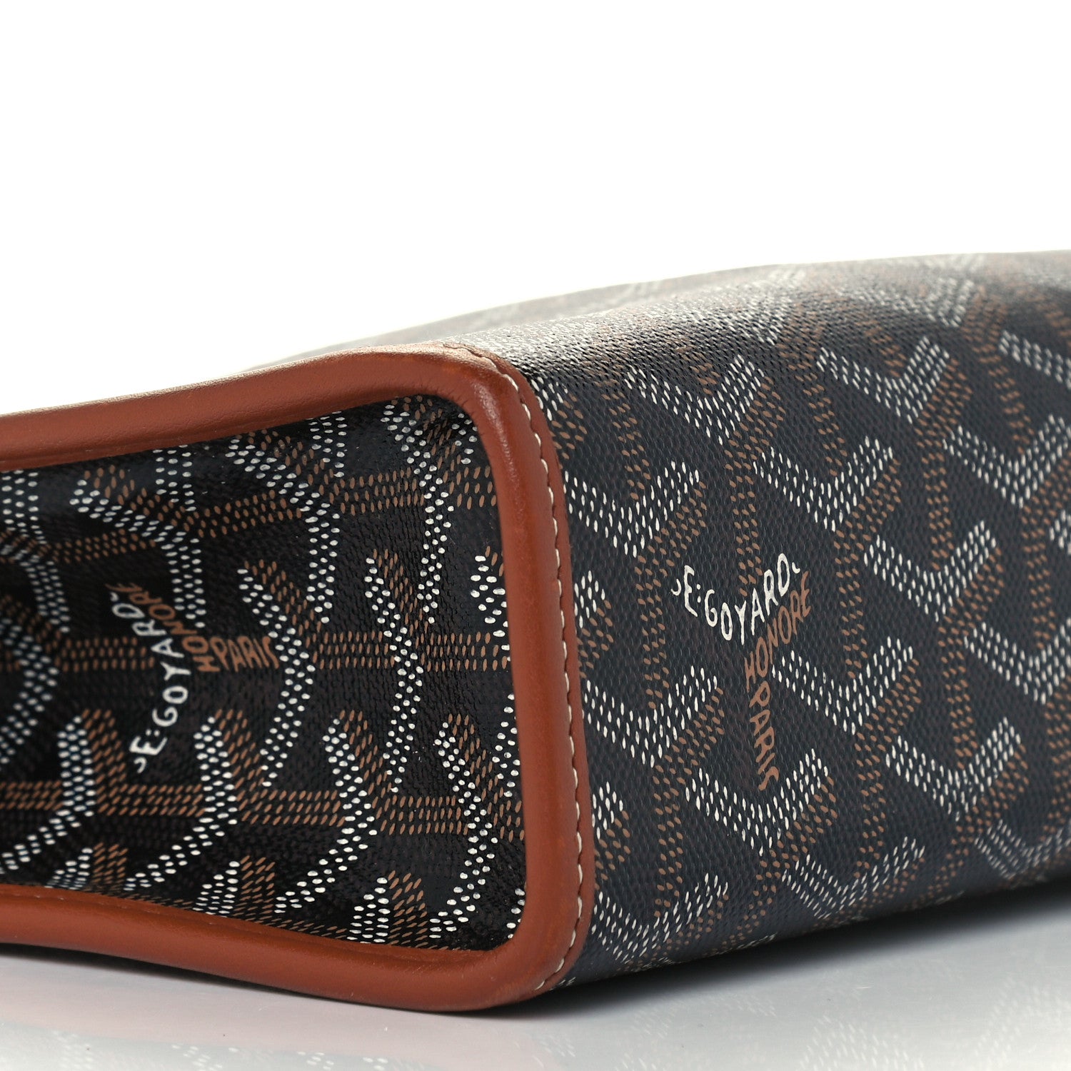 Goyard Goyardine Jouvence MM Toiletry Pouch Black Gold 7 of 10