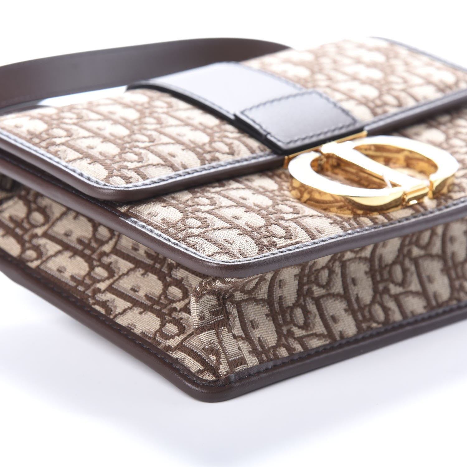 Christian Dior Oblique 30 Montaigne Flap Bag Brown 5 of 8