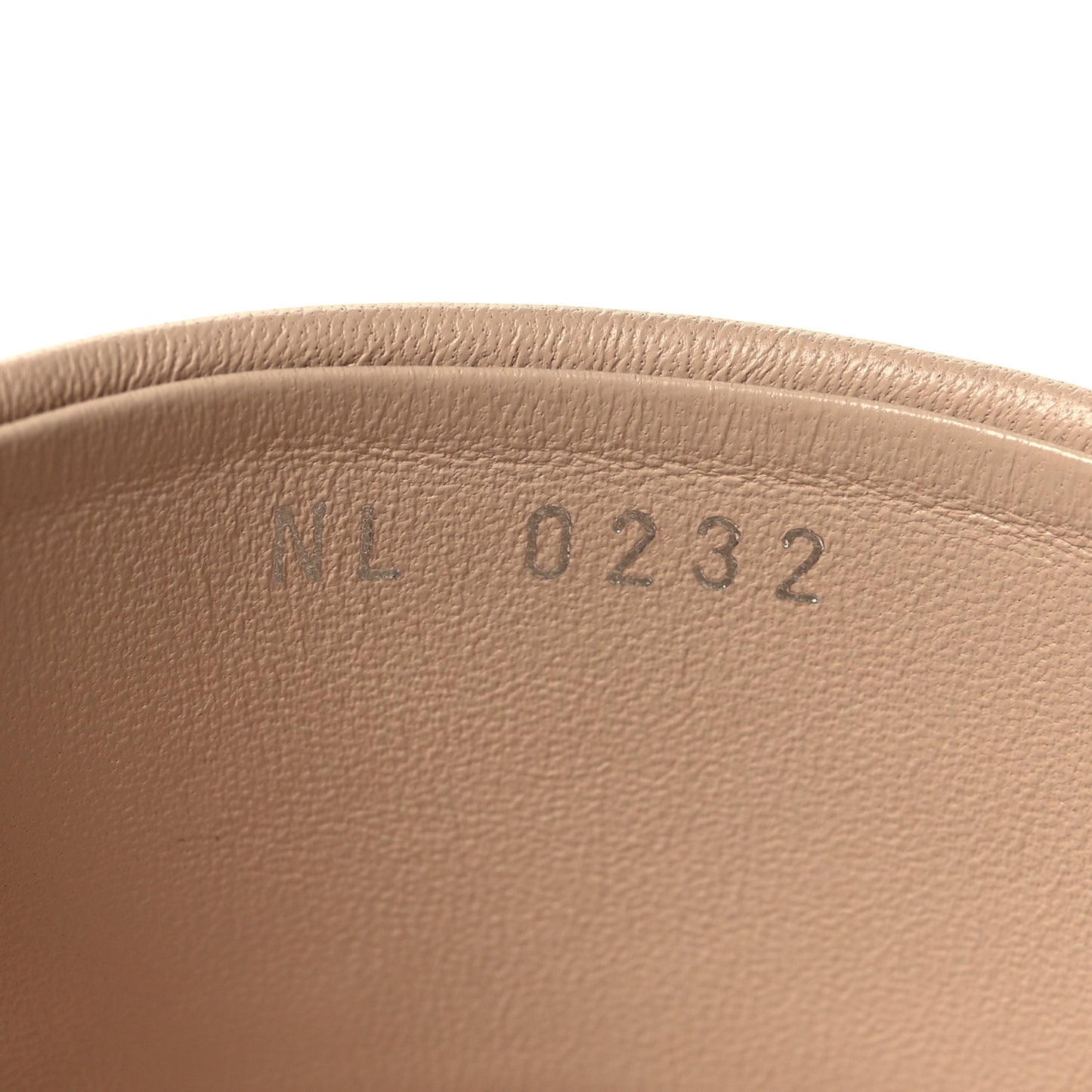 Lambskin Embossed Monogram Drapy Flat Thong Sandal 36 Beige