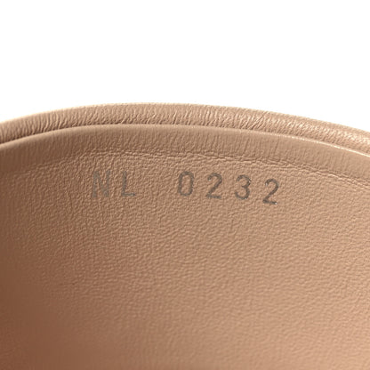 Louis Vuitton Lambskin Embossed Monogram Drapy Flat Thong Sandal 36 Beige 6 of 8