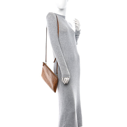 MCM Visetos Medium Crossbody Pouch Cognac 2 of 14