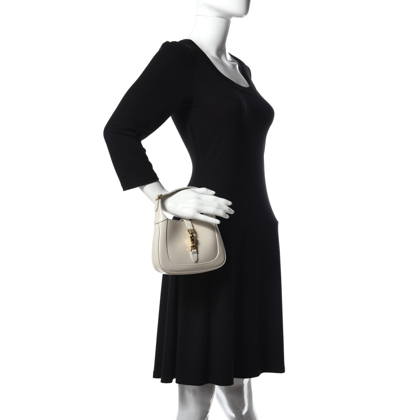 Boarded Dyana Lux Calfskin Mini Jackie 1961 Hobo Mystic White