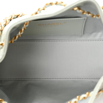 Chanel Caviar Quilted Mini Chanel 25 Handbag Light Green 4 of 10