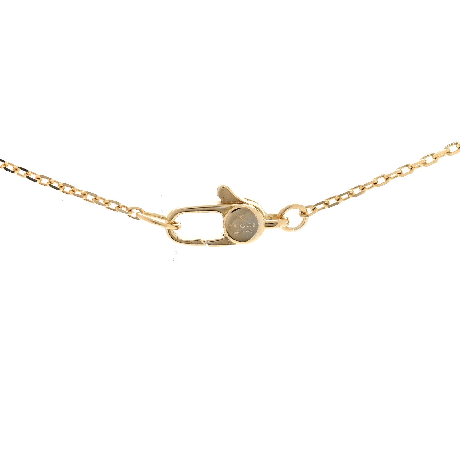 Gucci 18K Yellow Gold Cross Pendant Necklace 3 of 3