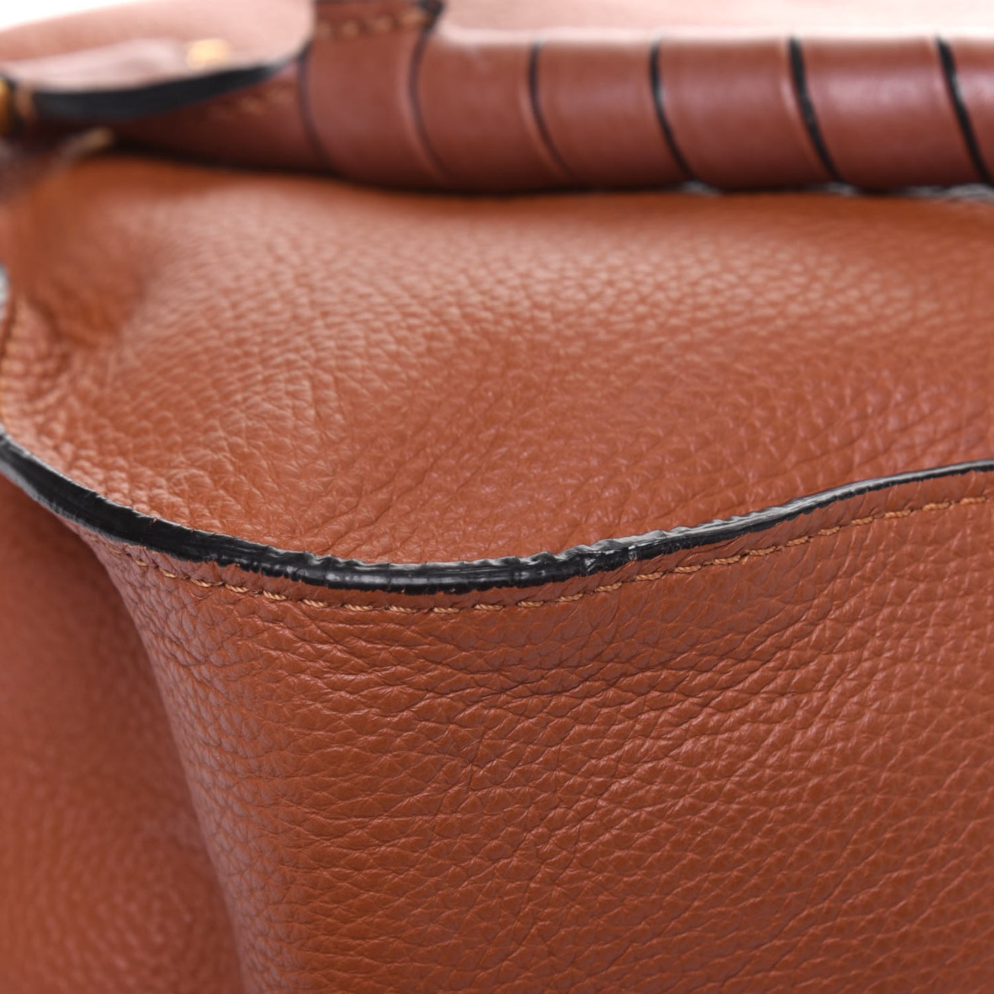 Calfskin Medium Marcie Satchel Tan