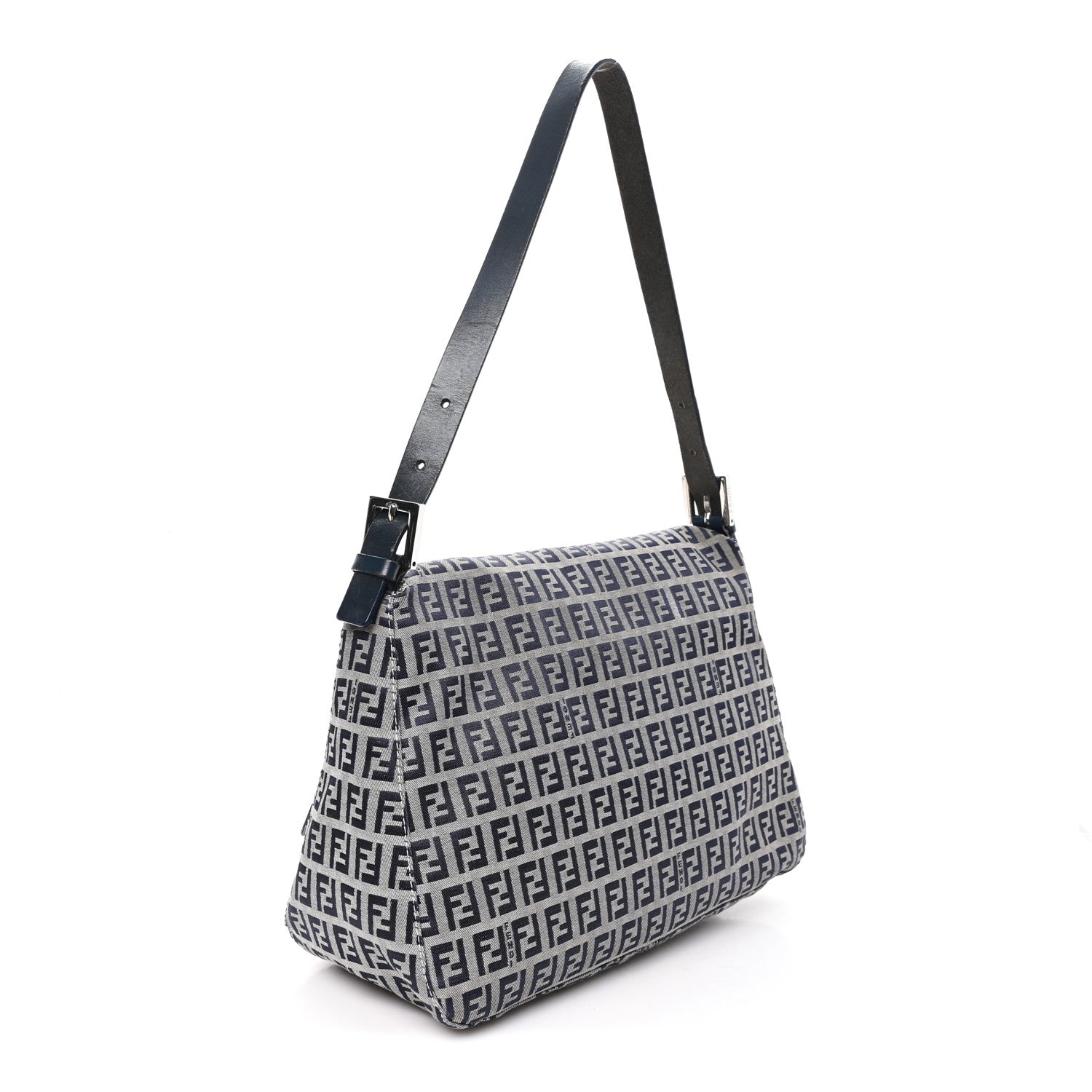 Fendi Zucchino Mama Baguette Navy 3 of 10