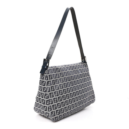 Fendi Zucchino Mama Baguette Navy 3 of 10
