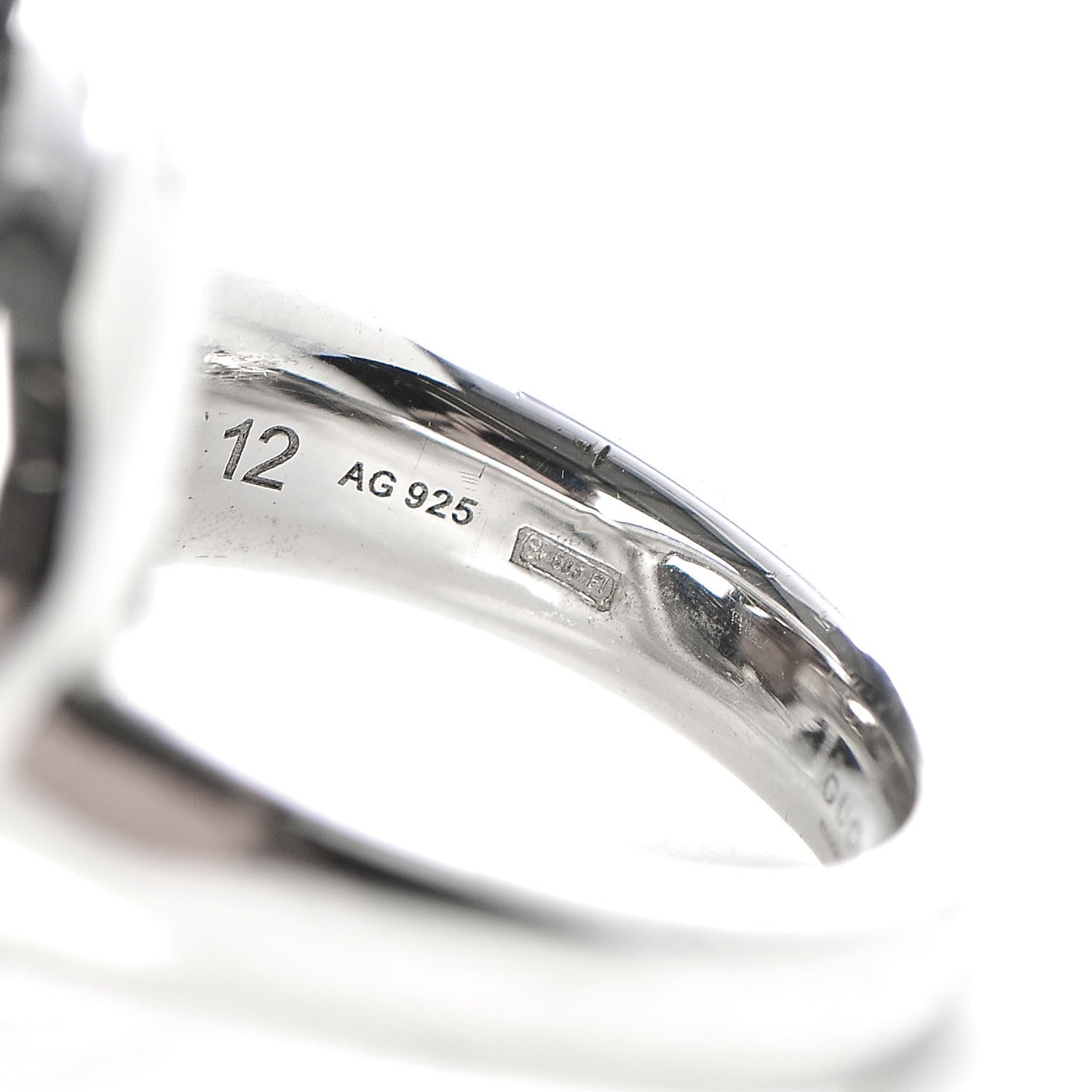 Gucci Bamboo Horsebit Ring 5 Silver 6 of 6