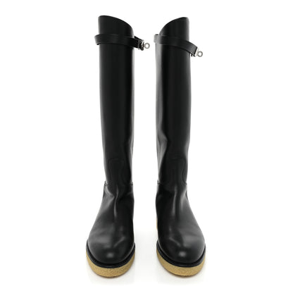 Hermes Calfskin Faustine Boots 36 Black 2 of 12