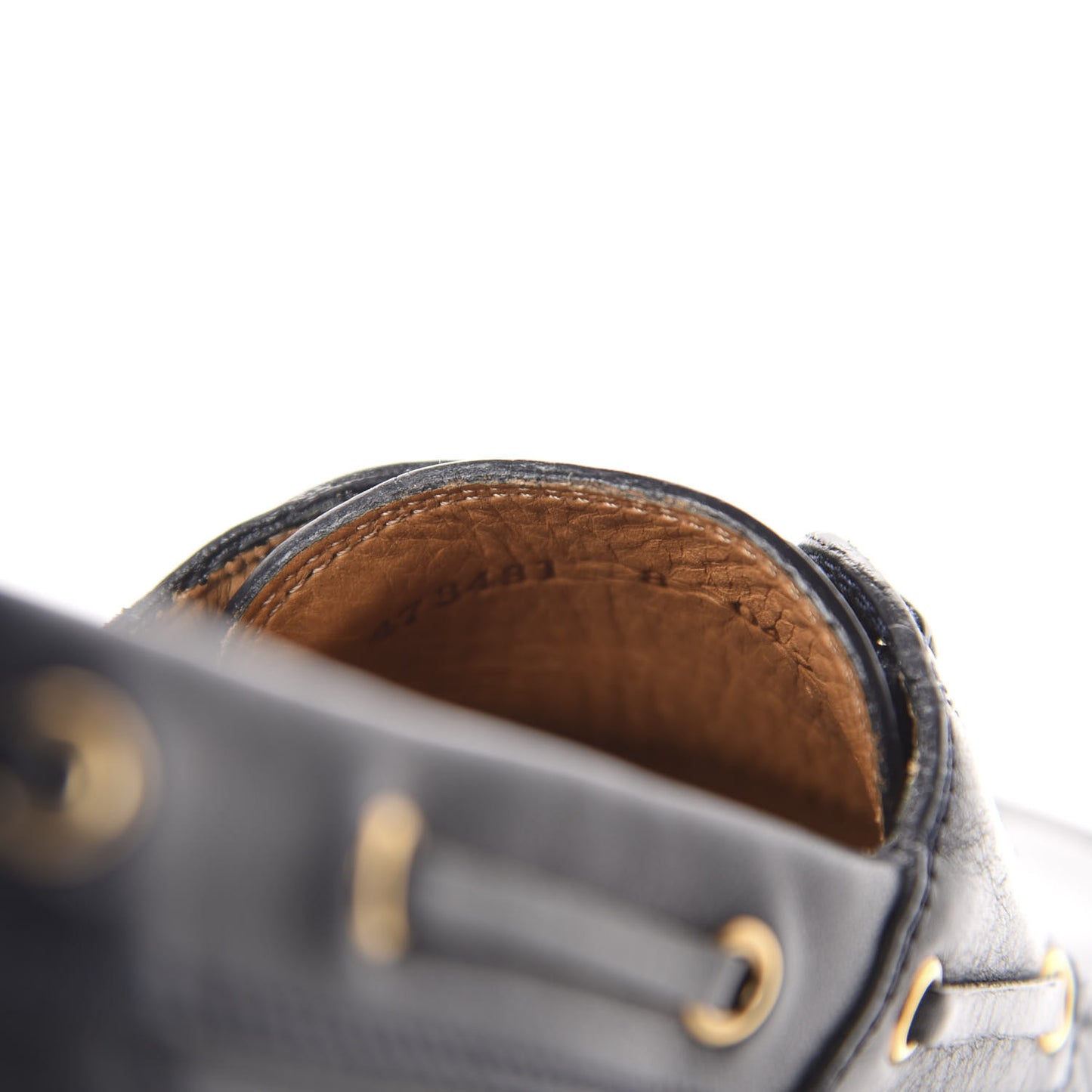 Calfskin Mens Delta Boat Loafers 8 Black