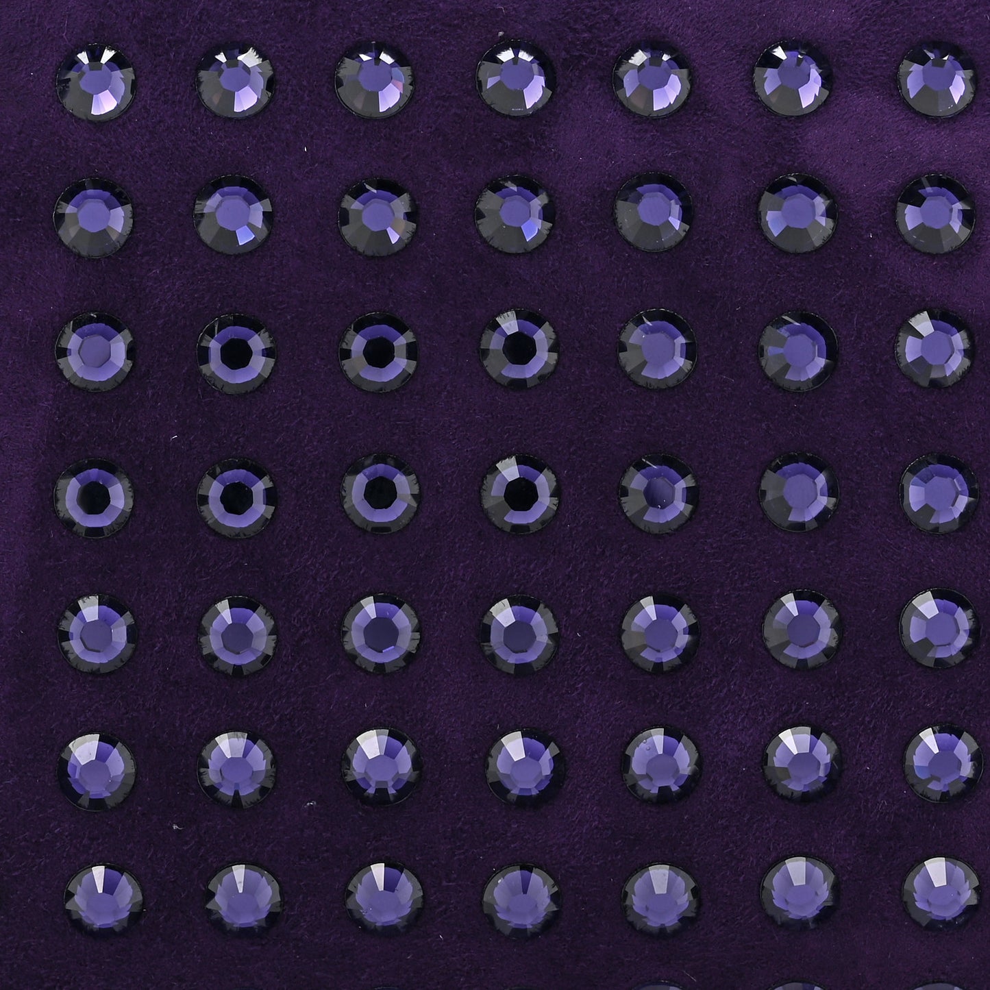 Satin Swarovski Crystal Clutch Purple