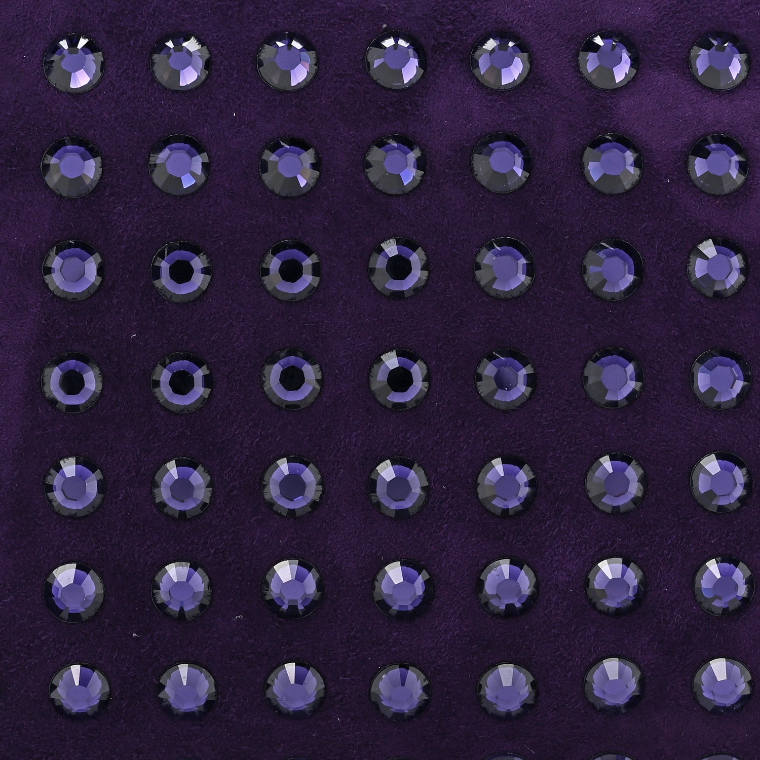 Gucci Satin Swarovski Crystal Clutch Purple 10 of 12