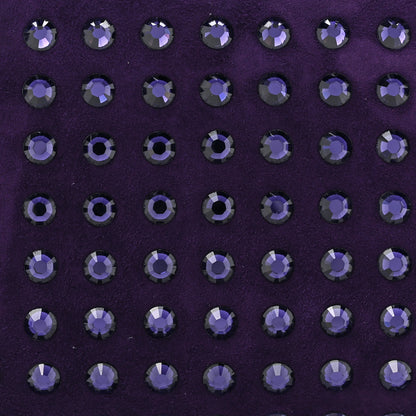 Gucci Satin Swarovski Crystal Clutch Purple 10 of 12