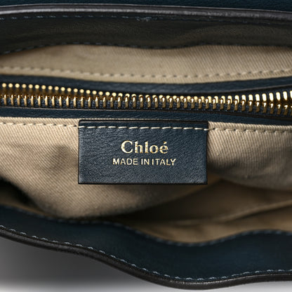 Chloe Suede Calfskin Small Faye Backpack Silver Blue 6 of 13