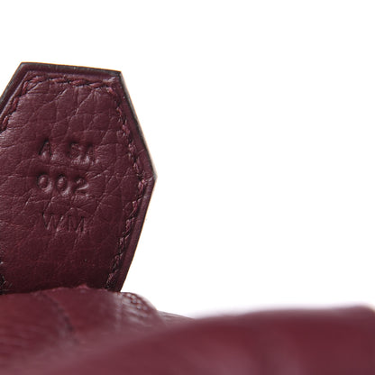 Hermes Taurillon Clemence Bolide 31 Bordeaux 10 of 11