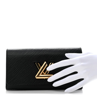 Louis Vuitton Epi Twist Wallet Black 2 of 7