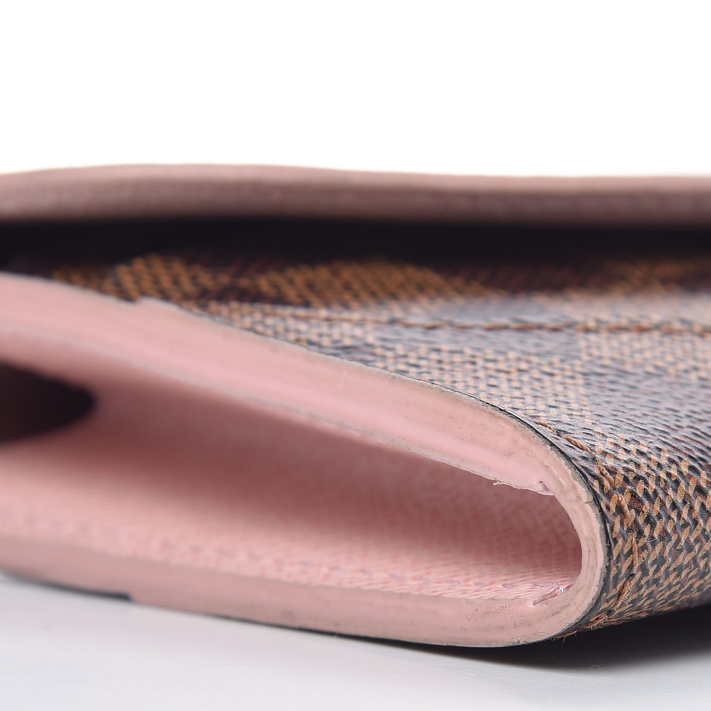 Damier Ebene Caissa Wallet Rose Ballerine