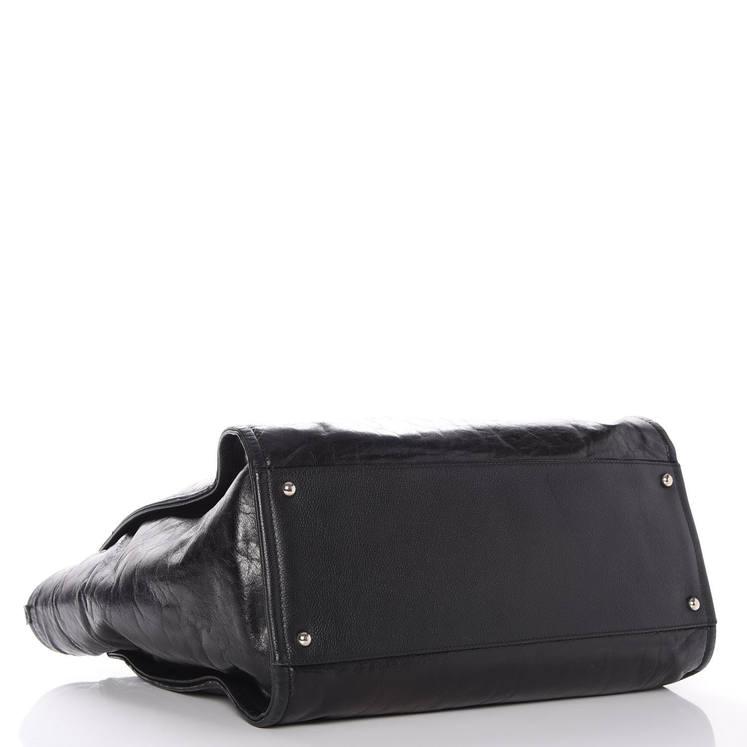 Chanel Glazed Calfskin Large Deauville Tote Black 4 of 9