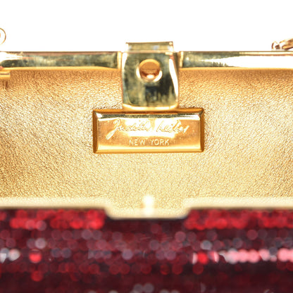 Judith Leiber Crystal Minaudiere Clutch Red 6 of 7