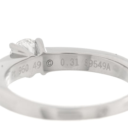 Cartier Platinum Diamond .31ct Solitaire Engagement Ring  49 4.75 5 of 5
