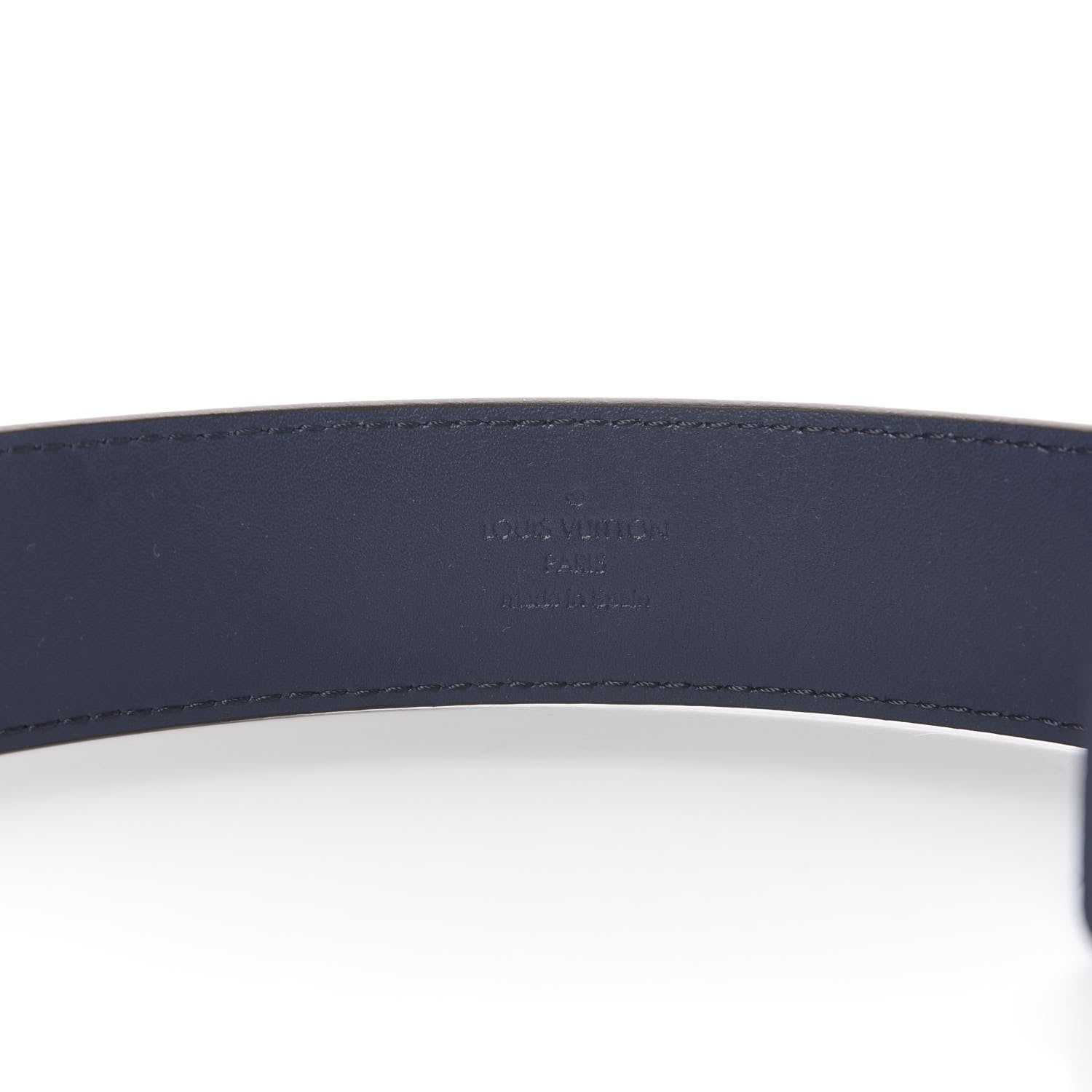 Louis Vuitton Epi Mens 35mm Metropole Belt 90 36 Blue Celeste 7 of 7