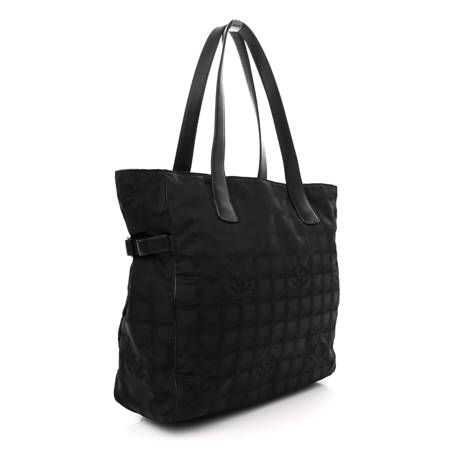 Nylon Medium Travel Tote Black
