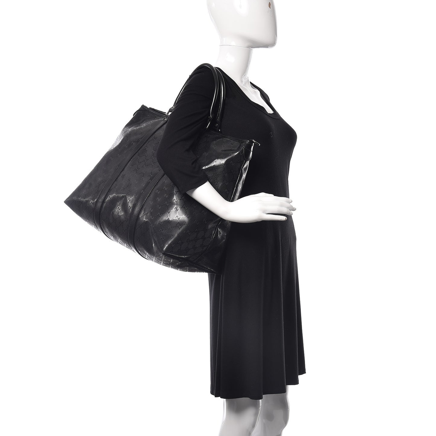 Imprime Monogram Medium Joy Tote Bag Black
